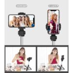 Селфи стик Tech-Protect L01S Bluetooth Selfie Stick with Tripod up to 70cm - Black - Image 12