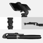 Селфи стик Tech-Protect L01S Bluetooth Selfie Stick with Tripod up to 70cm - Black - Image 8