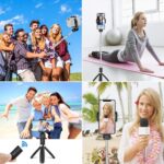 Селфи стик Tech-Protect L02S Bluetooth selfie stick with tripod up to 72cm - black - Image 6