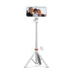 Селфи стик Tech-Protect L03S Bluetooth selfie stick with remote control, tripod up to 148cm and 180 head - white - Image 9
