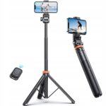 Селфи стик Tech-Protect L03S Bluetooth selfie stick with remote control, tripod up to 148cm and 180 head - white - Image 3