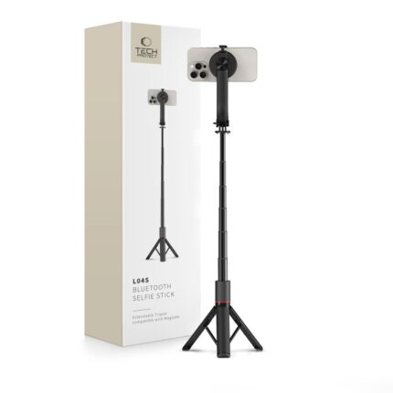 Селфи стик Tech-Protect L04S Bluetooth Selfie Stick with Tripod up to 95cm and 360 Head - Black