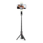 Селфи стик Tech-Protect L05S Bluetooth Selfie Stick with Tripod up to 105cm with LED Light - Black - Image 10