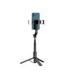 Селфи стик Tech-Protect L05S Bluetooth Selfie Stick with Tripod up to 105cm with LED Light - Black - Image 6