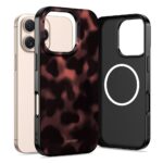 Калъф от Tech-Protect Lamano MagSafe case for iPhone 16 Pro - black and red
