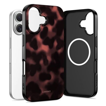 Калъф от Tech-Protect Lamano MagSafe case for iPhone 17 - black and red