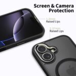 Калъф от Tech-Protect MagEdge MagSafe Case за iPhone 17 - Matte Black - Image 3