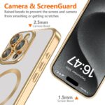 Калъф от Tech-Protect MagFlex MagSafe
 за iPhone 16 Pro Max - Gold - Image 4