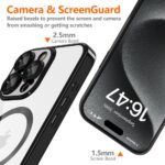 Калъф от Tech-Protect MagFlex
 MagSafe iPhone 16 Pro Case - Black - Image 4
