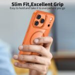 Калъф от Tech-Protect MagMat MagSafe Case for iPhone 17 Pro Max - Transparent Orange - Image 4
