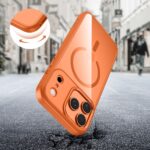Калъф от Tech-Protect MagMat MagSafe Case for iPhone 17 Pro Max - Transparent Orange - Image 5