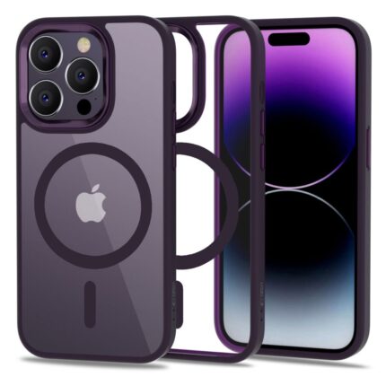 Калъф от Tech-Protect MagMat MagSafe iPhone
 14 Pro Case - Clear Purple