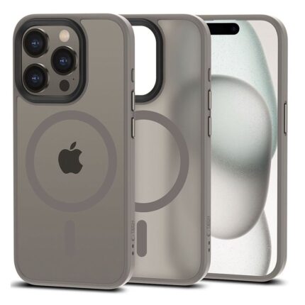 Калъф от Tech-
Protect MagMat MagSafe case за iPhone 15 Pro - titanium matte