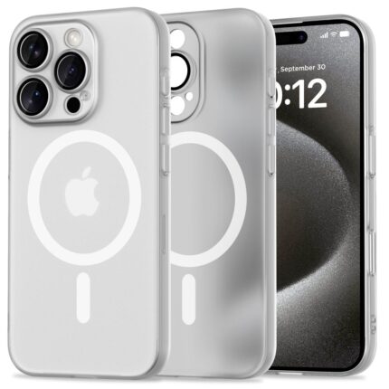 Калъф от Tech-
Protect Mag Slim MagSafe Case за iPhone 16 Pro - White