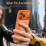 Калъф от Tech-Protect Magpeak Magsafe CC Case for iPhone 17 Pro Max - Transparent Orange - Image 5
