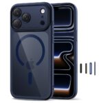 Калъф от Tech-Protect Magpeak Magsafe CC Case for iPhone 17 Pro Max - Clear Navy Blue - Image 2