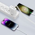 Зарядно Tech-
Protect NC100W-GAN
charger GaN 3x USB-C PD
100W / USB-A QC 3.0 -
white - Image 4