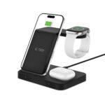 Зарядна станция от Tech-Protect QI15W-A37 3in1 Induction Wireless Charger 15W - Black - Image 2