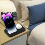 Зарядна станция от Tech-Protect QI15W-A37 3in1 Induction Wireless Charger 15W - Black - Image 8