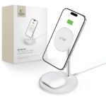 Зарядна станция Tech-Protect QI15W-A39 2in1 MagSafe Charging Station - Black