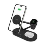 Зарядна станция от Tech-Protect QI15W-A41 3in1 Wireless Charger with MagSafe for Apple Devices - Black - Image 2