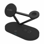 Зарядна станция от Tech-Protect QI15W-A41 3in1 Wireless Charger with MagSafe for Apple Devices - Black - Image 3
