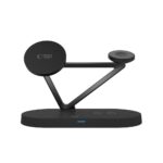 Зарядна станция от Tech-Protect QI15W-A41 3in1 Wireless Charger with MagSafe for Apple Devices - Black - Image 4