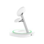 Заря Tech-Protect QI15W-A46 3in1 Magnetic MagSafe Inductive Charger - Whiteдна станция - Image 6
