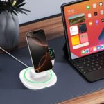 Заря Tech-Protect QI15W-A46 3in1 Magnetic MagSafe Inductive Charger - Whiteдна станция - Image 9
