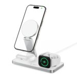 Зарядна станция Tech-Protect QI15W-A47 MagSafe 3in1 Inductive Charger + USB-C Cable - White - Image 2