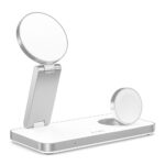 Зарядна станция Tech-Protect QI15W-A47 MagSafe 3in1 Inductive Charger + USB-C Cable - White - Image 3