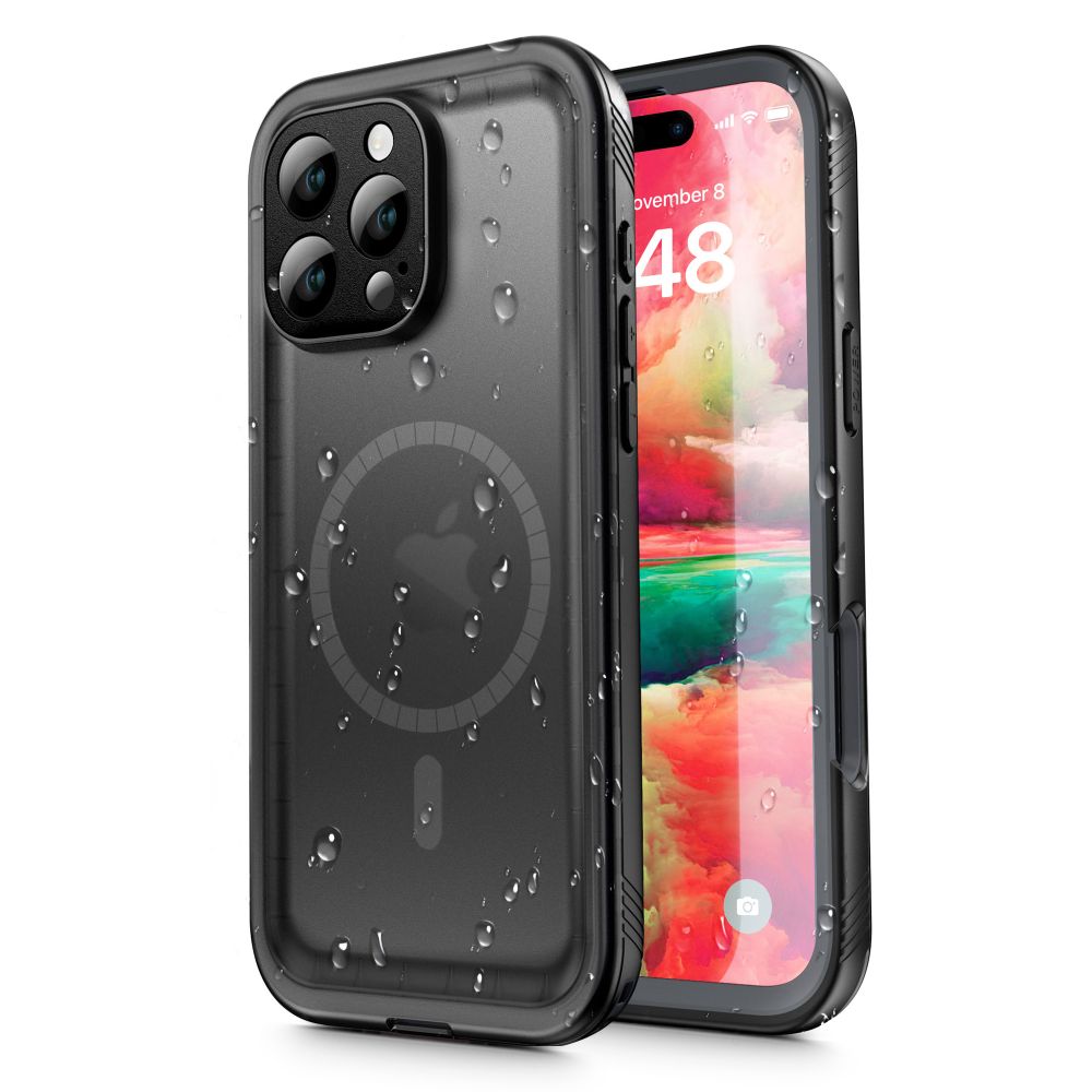 CREATOR: gd-jpeg v1.0 (using IJG JPEG v62), quality = 80 Калъф от Tech-Protect ShellBox MagSafe
IP68 Case за iPhone 16 Pro - Black - Image 1