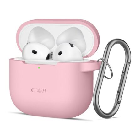 Калъф от Tech-Protect Silicone Hook
Case за AirPods 4 - Pink