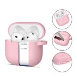 Калъф от Tech-Protect Silicone Hook
Case за AirPods 4 - Pink - Image 2