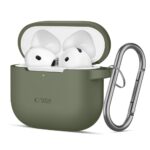 Калъф от Tech-Protect Silicone Hook
Case за AirPods 4 - Green
