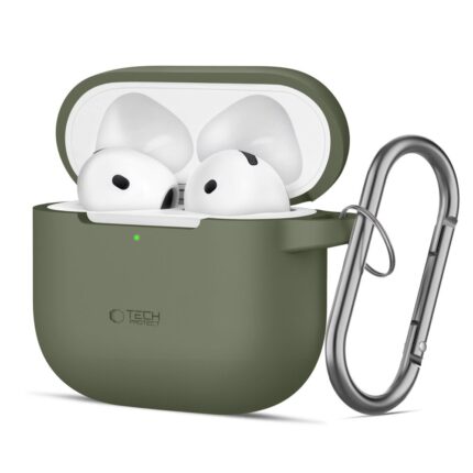 Калъф от Tech-Protect Silicone Hook
Case за AirPods 4 - Green