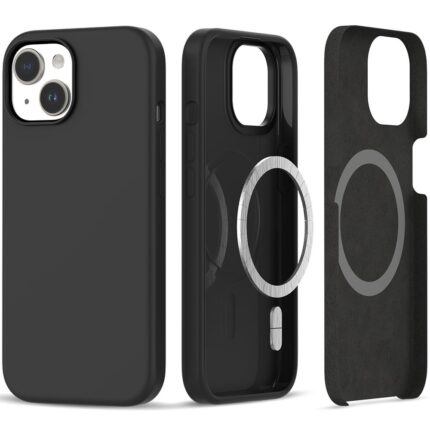 Калъф от Tech-Protect
 Silicone MagSafe iPhone 15 Case -
Matte Black