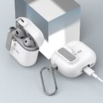 Калъф от Tech-
Protect Slim Hook Case за 
AirPods 4 - White - Image 8