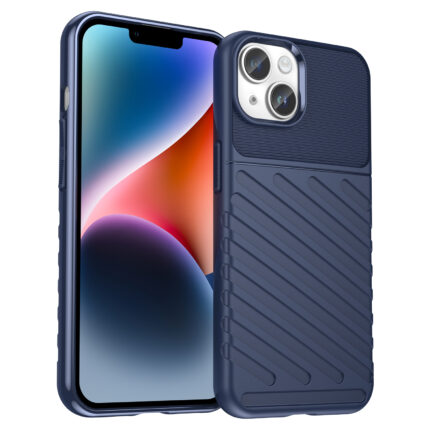 Гъвкав калъф Thunder, съвместим с iPhone 14 Blue
