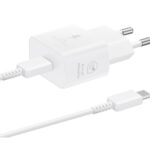 Зарядно от Samsung USB-C 25W Travel Charger + USB-C Data Cable White