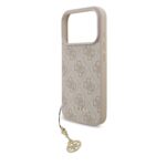 Калъф от 
Guess 4G Charm Case за iPhone 17 Pro Tone on Tone Pink - Image 4