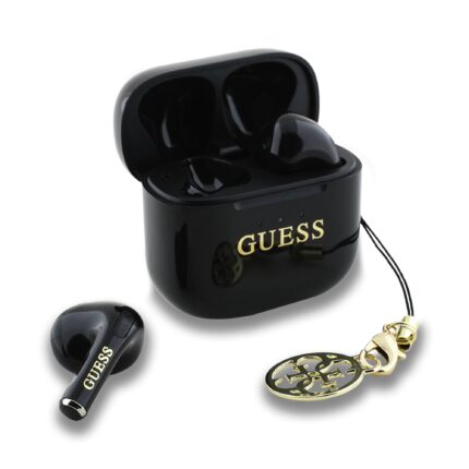 Слушалки Guess Classic Logo Charm TWS Wireless Earphones Black