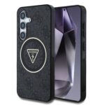 Калъф от Guess IML 4G Glitter and Triangle Logo MagSafe Case за Samsung Galaxy S25+ Black