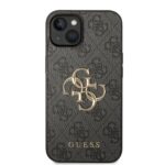 Калъф от Guess PU 4G Metal Logo Case за iPhone 14 Grey - Image 3