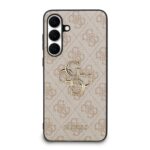 Калъф от 
Guess PU 4G Metal Logo Case за Samsung Galaxy S25 FE Pink - Image 3