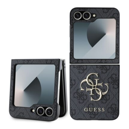 Калъф от Guess PU 4G Metal Logo Case за Samsung Galaxy Z Flip 6 Grey