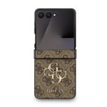 Калъф от 
Guess PU 4G Metal Logo Case за Samsung Galaxy Z Flip 7 Brown - Image 2
