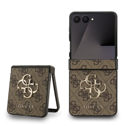 Калъф от 
Guess PU 4G Metal Logo Case за Samsung Galaxy Z Flip 7 Brown