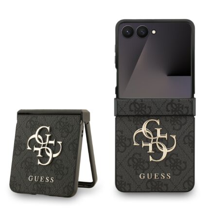 Калъф от 
Guess PU 4G Metal Logo Case за Samsung Galaxy Z Flip 7 Grey