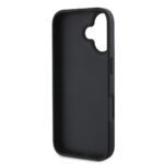 Калъф от 
Guess PU Fixed Glitter 4G Metal Logo за iPhone 16 Black - Image 5